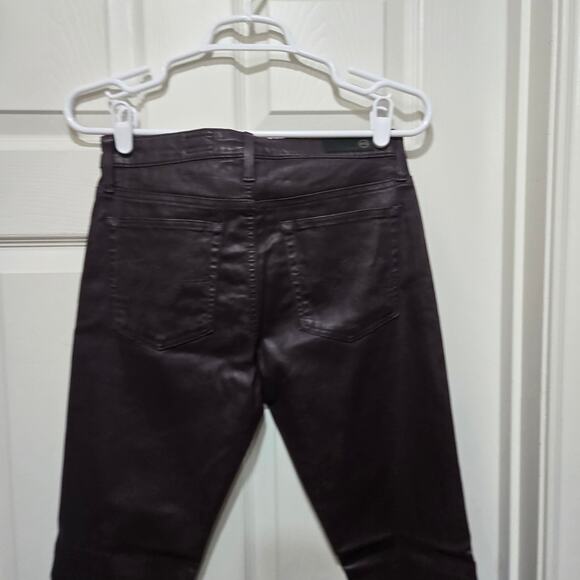 AG Farrah Coated High Rise Skinny Ankle Jeans 27 - Picture 3 of 11